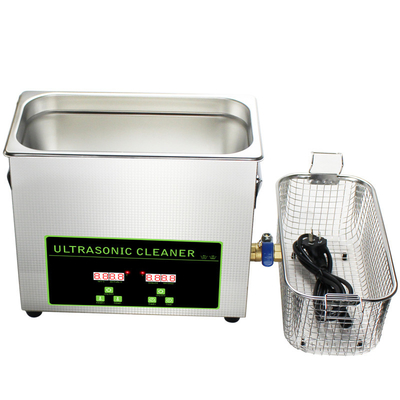 SS 304 Dental Ultrasonic Cleaner For Surgical Instruments 6.5L Tank 20 - 80C Adjust Heater
